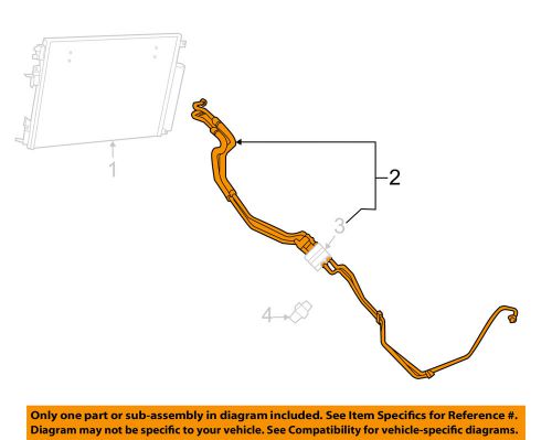 Chrysler oem transmission oil cooler-hose &amp; tube assembly 55038164ag