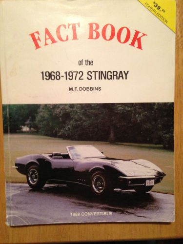 Vette vues fact book 1968-1972 corvette stingray ncrs numbers original restored