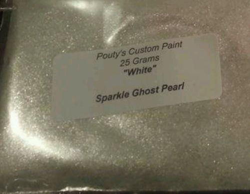 25 g white sparkle pearl pigment - paint special effects custom airbrushing.