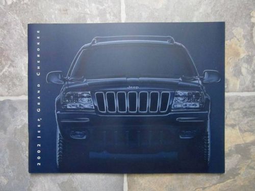 2002 jeep grand cherokee - original sales brochure book catelog