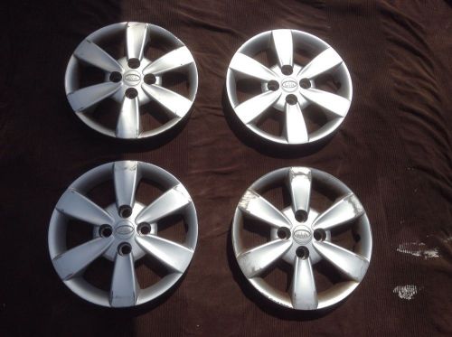 Set of 4 oem 2007-2011 kia rio 14&#034; wheel covers hubcaps