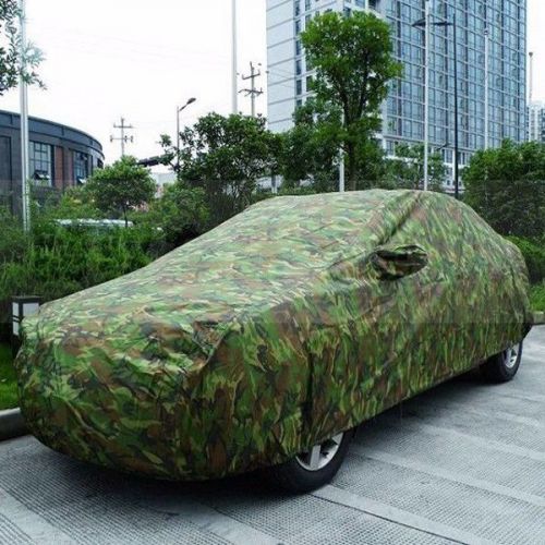 Camouflage oxford cloth car cover dust proof scratch resistant sun block new