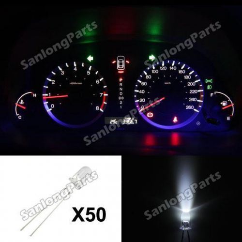 50) new 5mm clear 12v mini led white bulb light for instrument cluster light