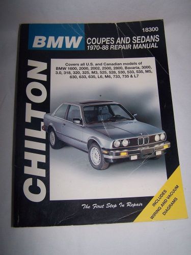 1970 thur 1988 bmw coupe and sedans chilton repair manual 18300 wiring vacuum