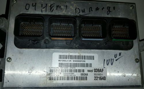 04 dodge durango engine computer ecu, ecm,p56029039af,5.7l, 039af, 2004