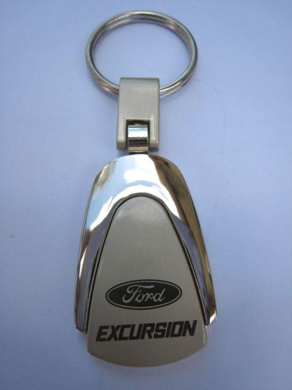 Ford excursion metal logo key chain ring fob. handsome, high quality keychain