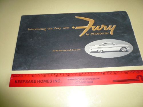 Fury by plymouth announcement sales brochure - vintage