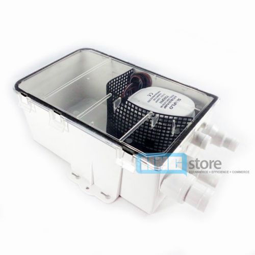 Seaflo dc shower sump pump system box multi inlet 12v 750gph yacht boat white