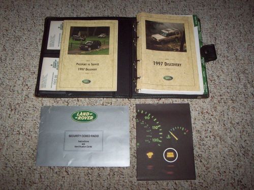 1997 land rover discovery owner manual user guide sd se se7 4.0l v8 4wd