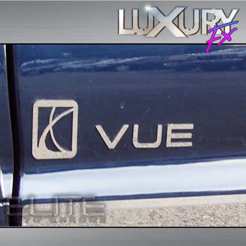 Stainless vue&amp;saturn logo rear emblem fit for 2003-07 saturn vue 4d - luxfx2689