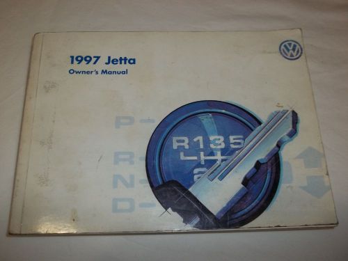 1997 volkswagen jetta owner&#039;s manual in english &amp; french free s/h,,