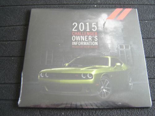 2015 dodge challenger includes srt 392/srt hellcat   owner&#039;s information dvd