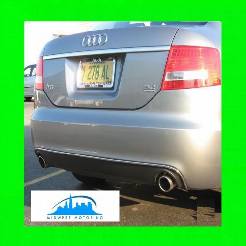 2005-2009 audi a6 s6 chrome trim molding for rear valance bumper w/5yr warranty