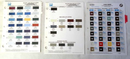 1998 bmw dupont and ppg   color paint chip chart all models original