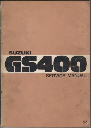 1977 suzuki motorcycle gs400 service manual