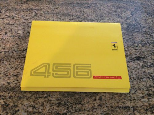 Ferrari 456 gta owner&#039;s manual/ u.s. version 1997 model year