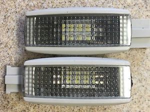 Vw mk4 sun visor lights interior with led&#039;s oem golf jetta gray