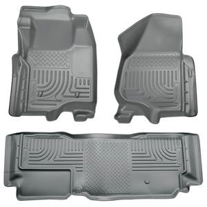 Floor liner husky 98722 fits 11-12 ford f-350 super duty