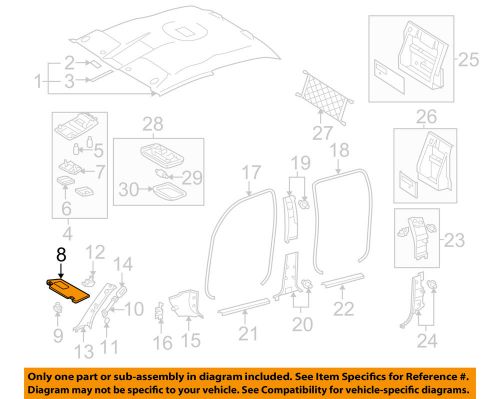 Toyota oem 05-15 tacoma interior-visor left 7432004141b0