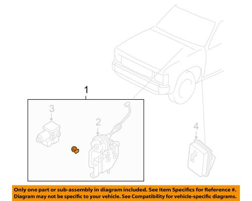 Nissan oem 98-00 frontier cruise control-actuator 189103s500