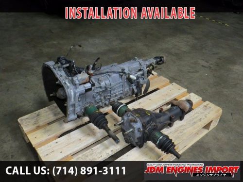 Jdm subaru impreza wrx turbo 5 speed transmission 4.111 ej205 awd rear diff