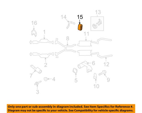 Ford oem exhaust-muffler insulator 3w1z5a262aa