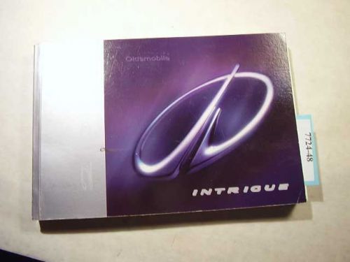 2001 oldsmobile intrigue owners manual in good condition. 7724-48