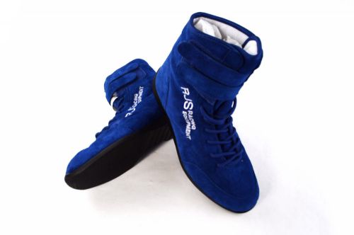 Rjs racing equipment sfi 3.3/5 racing shoes solid blue high top size 5