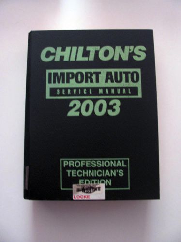 1999-2002 import auto chilton manual bmw honda toyota vw lexus accord civic m3