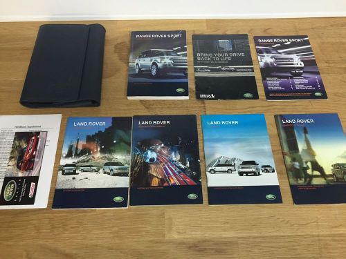 2009 land rover range sport factory owners manual set navgation case 1351