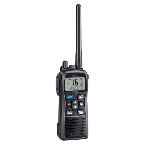 Icom m73 handheld vhf - 6 watts, ipx8 submersible model# m73 01