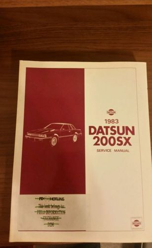 Oem 1983 datsun 200sx service manual