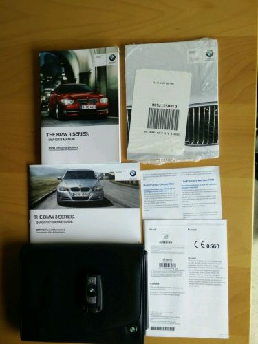 2012 bmw 3 series 328 335 m3 coupe/convertible oem owner&#039;s manual + key fob 309