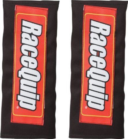 Racequip 767001 black safety harness pad for 2&#034; and 3&#034; belt - pair