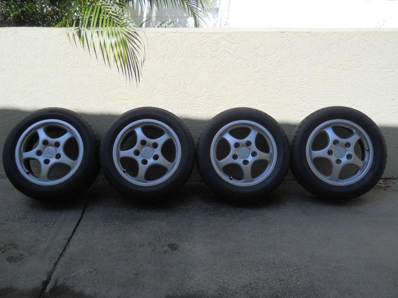 Oem porsche 964, 911 cups + tires 16x7 & 16x8; 944.362.112.00; 944.362.116.00