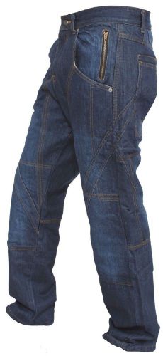 New motorbike motorcycle trouser jeans reinforced with protection lining blue us