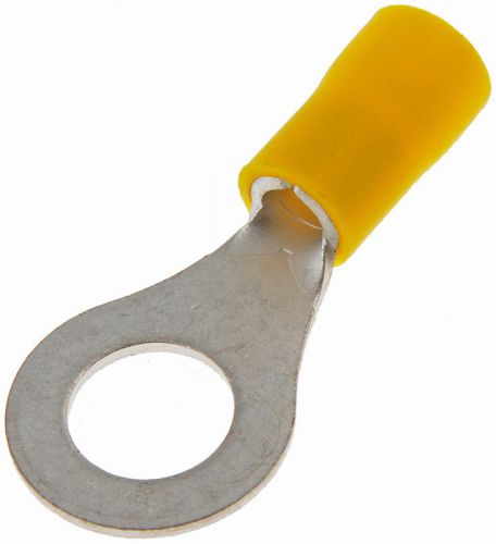 12-10 gauge ring terminal, 5/16 in., yellow - dorman# 85445