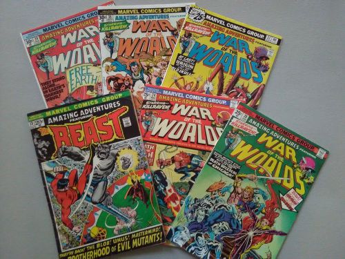 Amazing adventures #13, 24, 28, 37, 38, 39 = 6 great vintage comics