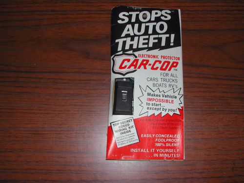 Vintage (1982) &#034;car cop&#034; anti theft device for your classic car new in box