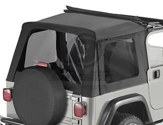 Bestop 58699-15 window kit  tinted-black denim fit jeep wrangler 97-02