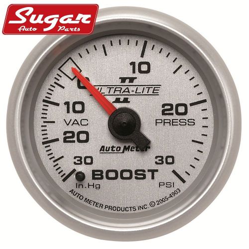 Auto meter 4903 ultra-lite ii; mechanical boost/vacuum gauge