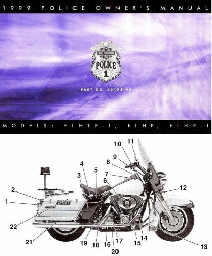 1999 harley-davidson police models owners manual -flhtpi-flhpi-flhp-harley