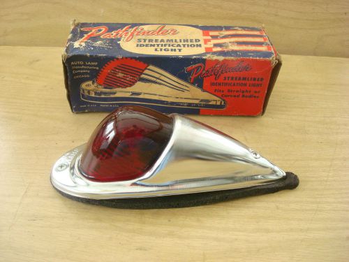 Vintage pathfinder truck cab roof light red glass,ford&#039;dodge&#039;gmc&#039;mack&#039;ih&#039;