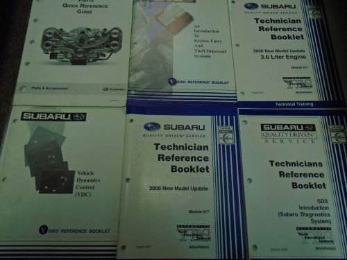 Subaru reference guide with technical training set factory oem books 6 volume