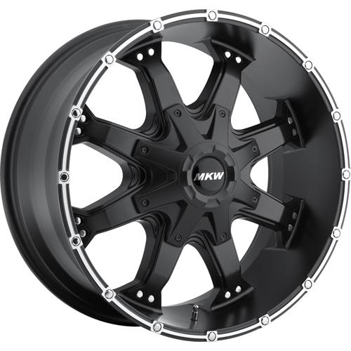 17x9 black mkw offroad m83 wheels 5x5 +10 chevrolet impala ss caprice tahoe