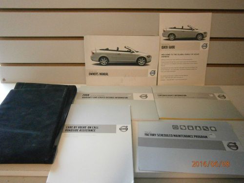 2008 volvo c70  c 70   owners manual book with case