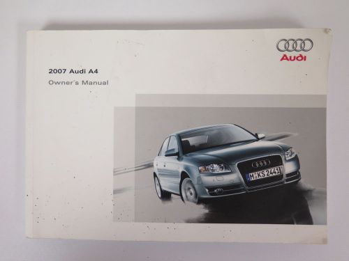 2007 audi a4 owners manual guide book