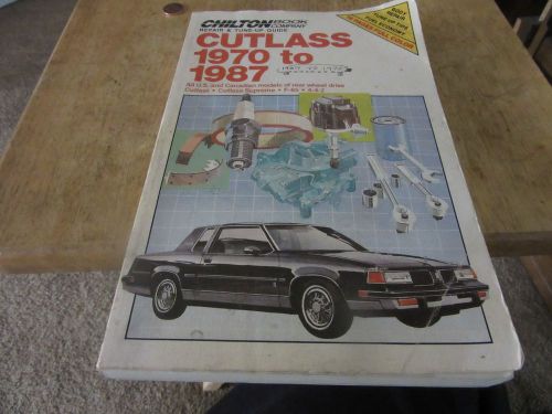 1970 to 1987 olds cutlass chilton repair manual