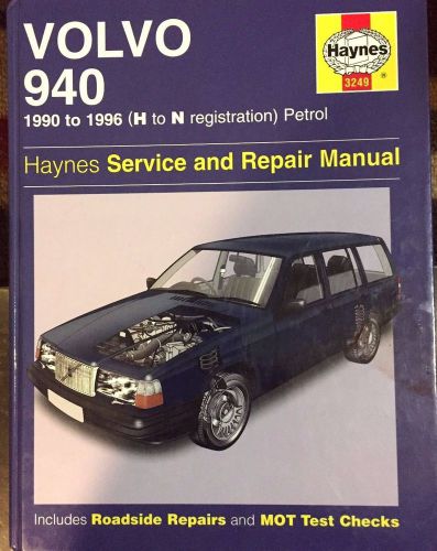 Haynes volvo 1190-1996 (h-n registration) petrol service &amp; repair manual