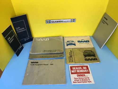 Saab 900 classic 1977/1985 owner&#039;s manual/1988-1989 warranties audio booklets